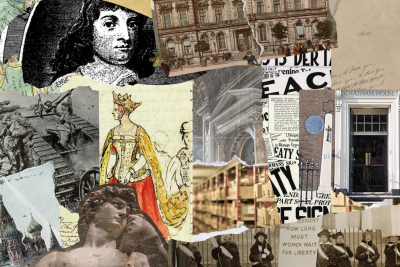collage of different historical images from the new collections