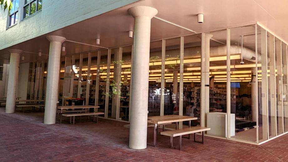 Daytime of Art & Music Library Building