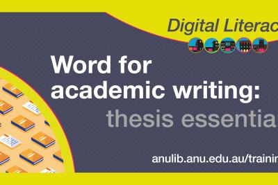 image reads word for academic writing thesis essentials
