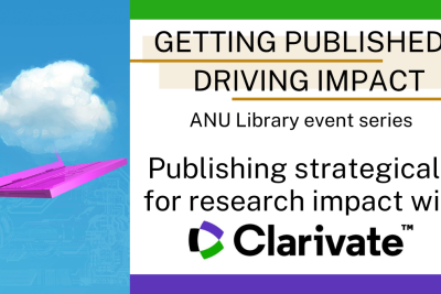 Images reads Getting published, driving impact #3: Publishing strategically for research impact with Clarivate